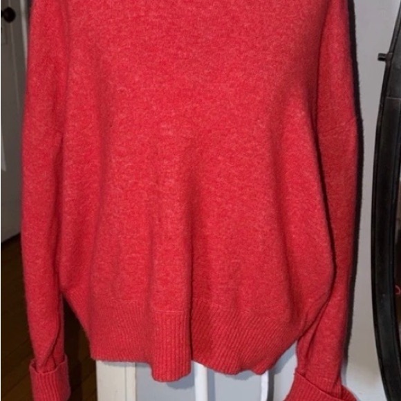 Pilcro Anthropologie Vibrant Red Turtleneck Sweater - Picture 2 of 5